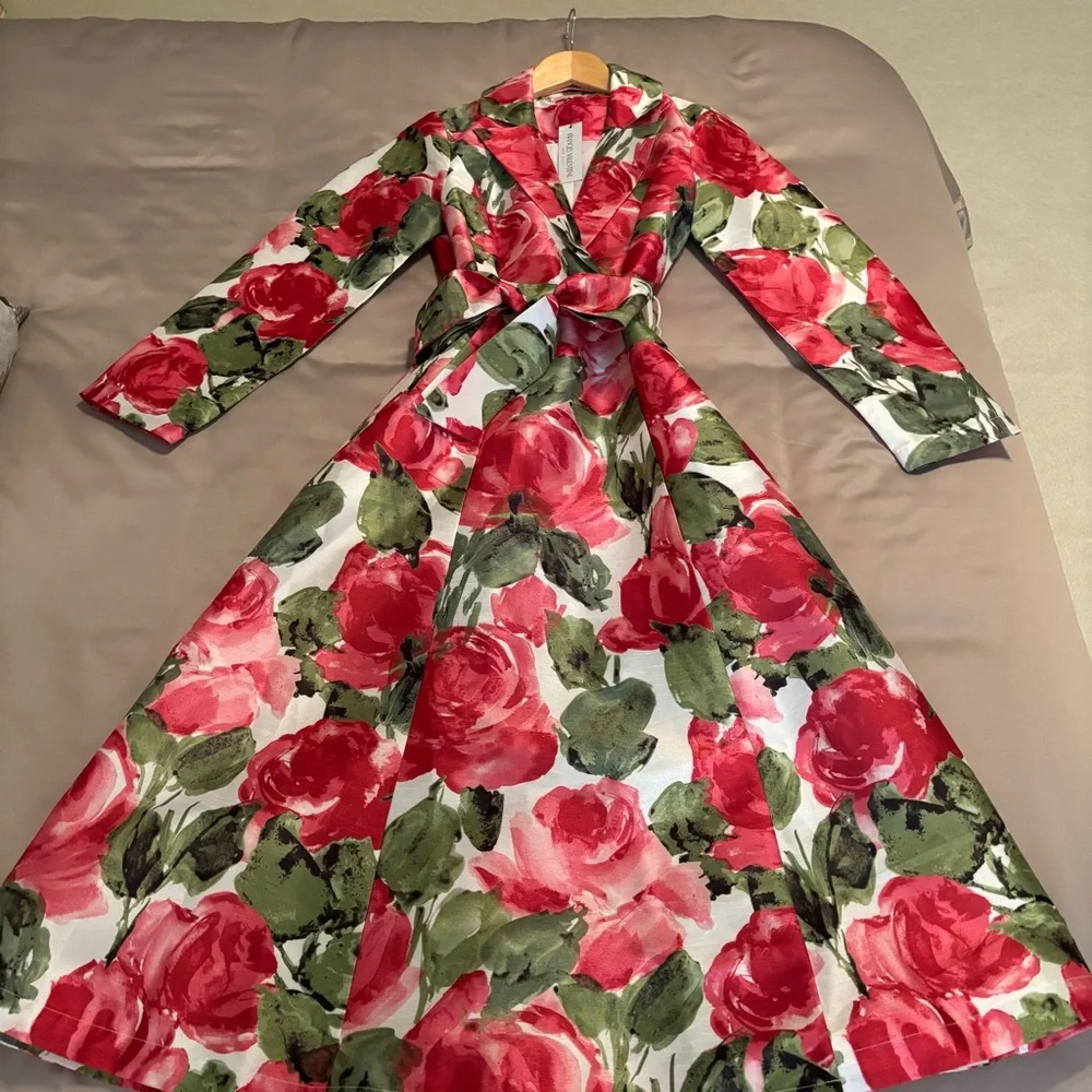 Frances Valentine Lucille Wrap Dress NWT size XS - Picture 10 of 11